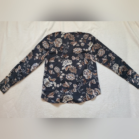RW&Co Long Sleeve Floral Blouse - Small - Picture 8 of 8